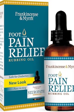 Frankincense and Myrrh Foot Pain Relief Rubbing Oil, Neuropathy Pain Relief for feet, Frankincense Essential Oil, Diabetic Lotion & Cream, Nerve, Neuropathy & Restless Legs Syndrome, Maximum Strength