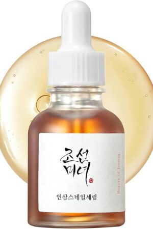 Beauty of Joseon Revive Snail Mucin Ginseng Serum Hydrating Peptide Facial Moisturizer Dark Spot Acne Scar Remover for Sensitive Face Korean Skin Care for Men and Women, 30ml, 1fl oz