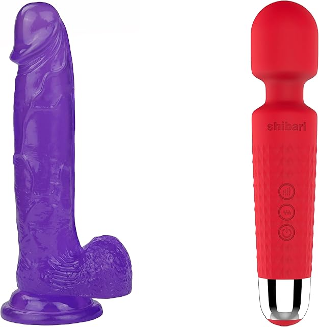 Harness Compatible 7 inch Dildo, Mini Halo Vibrator Bundle