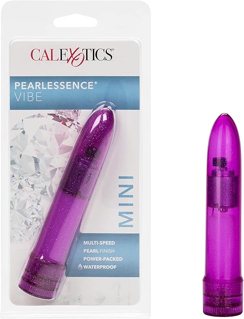 California Exotics Mini Pearlessence Multi-Speed Vibrator, Purple Haze, 4.5"