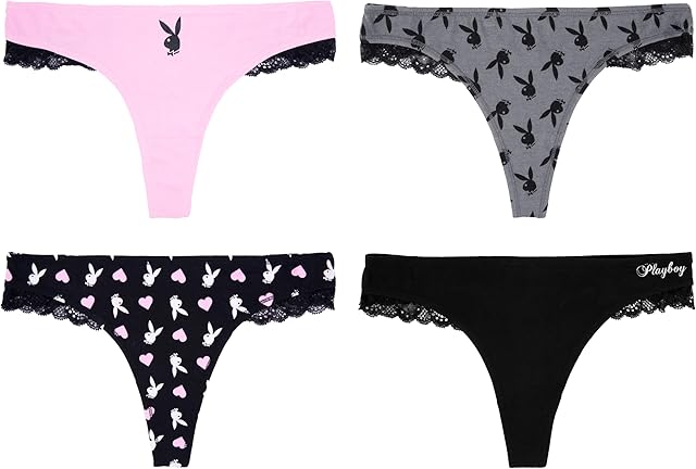 Women's Juniors Ladies Bunny Print Underwear and Sports Bra Sets in Sizes XXS-XL