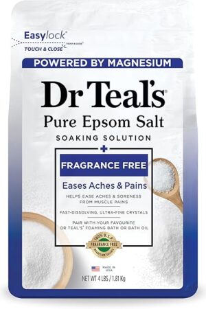 Dr Teal's Epsom Salt Magnesium Soak, Fragrance Free, 4 lbs