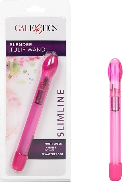 CalExotics Slender Tulip Wand Massager, Magenta