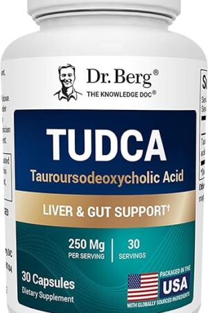 Dr Berg TUDCA Supplement (Tauroursodeoxycholic Acid) - Powerful Formula for Liver Health, Bile Flow, Gallbladder Support, and Digestive Health* - 30 Capsules