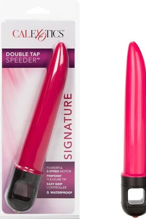 California Exotics Double Tap Speeder Vibrator, Pink