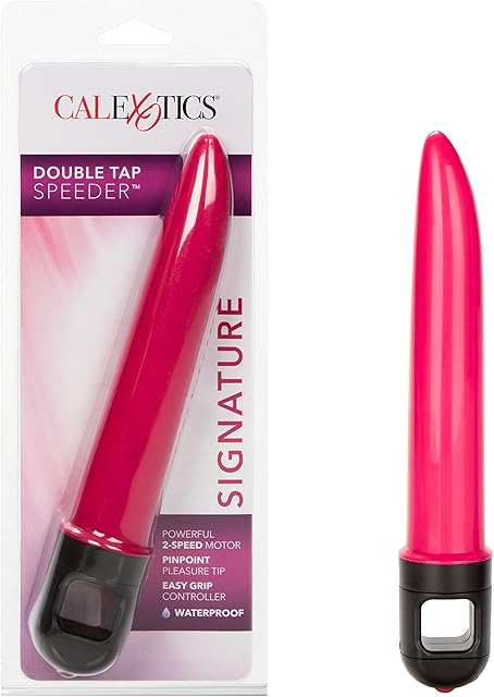 California Exotics Double Tap Speeder Vibrator, Pink
