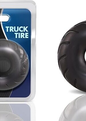 Blush Novelties Adult Sex Toys ? Performance Truck Tire ? Ultra Soft Super Elastic X5 Plus Material Cushion Cock Ring ? 085 inch Thick Limits Deep Thrusts & Enhances Pleasure ? Men, Couples ? Black