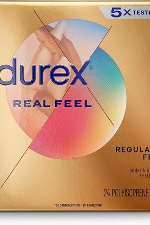 Avanti Bare Real Feel Lubricated Condoms, Regular Fit, 24 Count, Non Latex Condoms for Men with Natural Skin on Skin Feeling, FSA & HSA Eligible (Packaging May Vary)