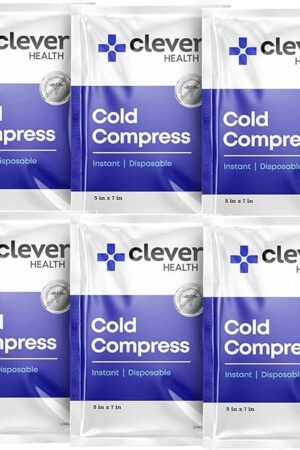 Instant Cold Pack | Disposable Ice Packs - Cold Therapy - for Injuries, Swelling, Inflammation, Muscle Strains, Sprains, Perfect for First aid Kit, Outdoor Activities, Athletes. 5x7 Inches, 6 Pack.