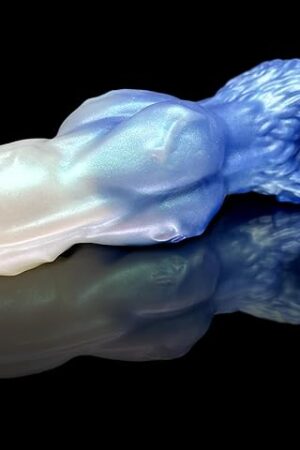 Generic Flirtydawg Penis Sleeve Cock Sleeve Knotted Monster Sheath Werewolf Jacob Cock Ring Male Adult Toys, Couple Toys, Silicone sex toys for Men, handmade USA (ice boy, mini)