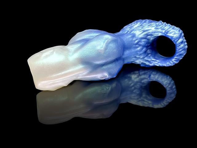 Generic Flirtydawg Penis Sleeve Cock Sleeve Knotted Monster Sheath Werewolf Jacob Cock Ring Male Adult Toys, Couple Toys, Silicone sex toys for Men, handmade USA (ice boy, mini)