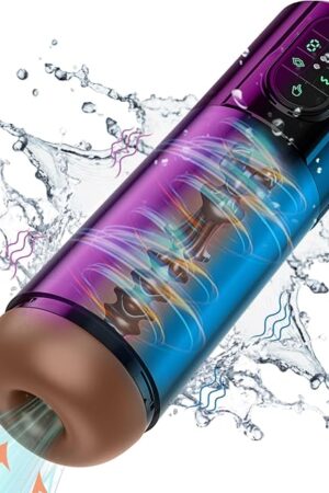 Automatic Male Masturbator, Waterproof Male Sex Toys Masturbators Cup with 9 Vibrating & Suction Modes for Penis Stimulation, Electric Pocket Pussy Man Stroker Adult Sex Toy for Men Penis Pump