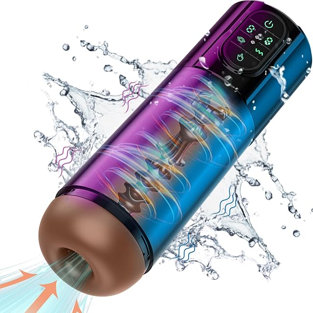 Automatic Male Masturbator, Waterproof Male Sex Toys Masturbators Cup with 9 Vibrating & Suction Modes for Penis Stimulation, Electric Pocket Pussy Man Stroker Adult Sex Toy for Men Penis Pump
