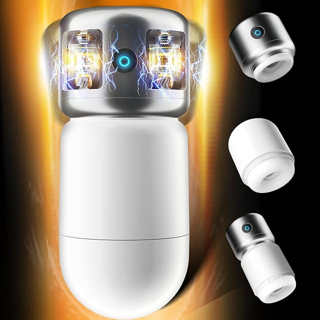 Detachable DIY Male Masturbator Sex Toys,Adult Masturbators Penis Pump Pocket Pussy Stroker with 9 Vibrating,Soft Stretchy Male Masturbators Toys with 2 3D Channels for Men Sexy Pleasure