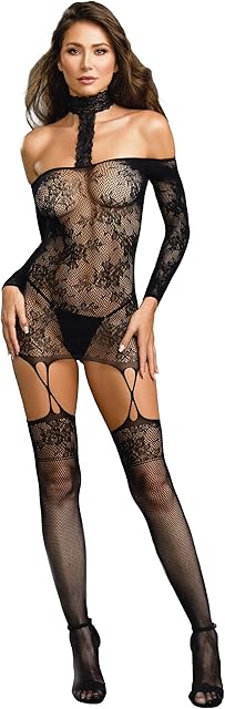 Women's Black Versatile Garter Dress