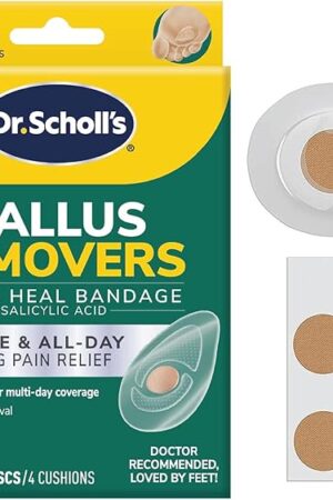 Dr Scholl's CALLUS REMOVER Seal & Heal Bandage with Hydrogel Technology, 4ct // Removes Calluses Fast And Provides Cushioning Protection Against Shoe Pressure And Friction For All-Day Pain Relief