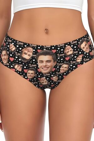 Custom Underwear for Women,Personalized Sexy underwear Panties with Face Picture,Funny Gifts for Her Girlfriend