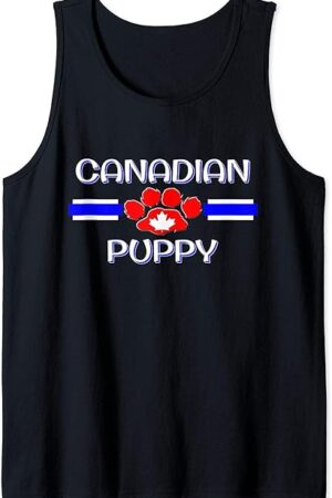 Canadian Puppy, BDSM Fetish Pride, Human Pup Play Canada Tank Top