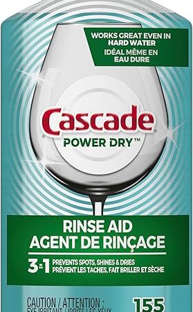 Cascade Power Dry Dishwasher Rinse Aid, 16 fl oz