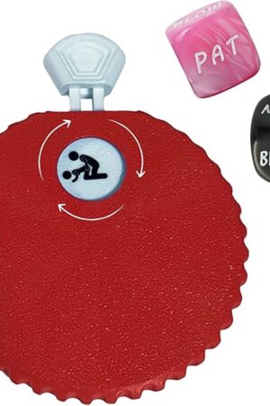 Couple Position Selector with 2 Pcs Sex Dice Set for Adult Sex Game for Date Night, Adult Decision Dice, Enhance lntimacy and Connection (Red)