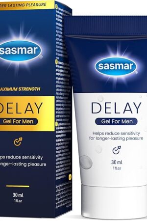 Delay Gel for Men - Ultimate Pleasure & Performance Enhancer, Long-Lasting Sex, Stamina, and Climax Control - Male Sensitivity Gel, Delay Cream to Last Longer, Water-Based Lubricant - 1 Oz