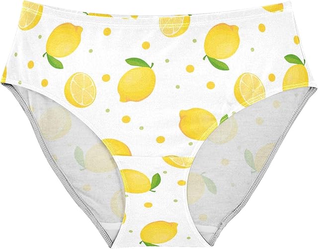 Women's Chic Floral Pattern Girls Underwear Soft Breathable High Waist Brief Stretchy Bikini Panties
