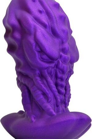 Anal Plug Monster Dildo with Safe Curved Base - Purple Silicone Octopus Butt Plug - 551 x 263 inch Fantasy Prostate Sex Toy for Women Men Masturbation