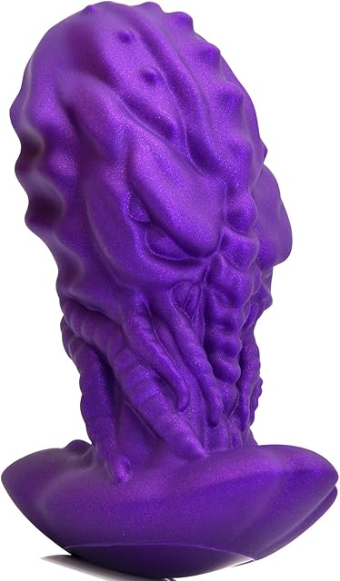 Anal Plug Monster Dildo with Safe Curved Base - Purple Silicone Octopus Butt Plug - 551 x 263 inch Fantasy Prostate Sex Toy for Women Men Masturbation