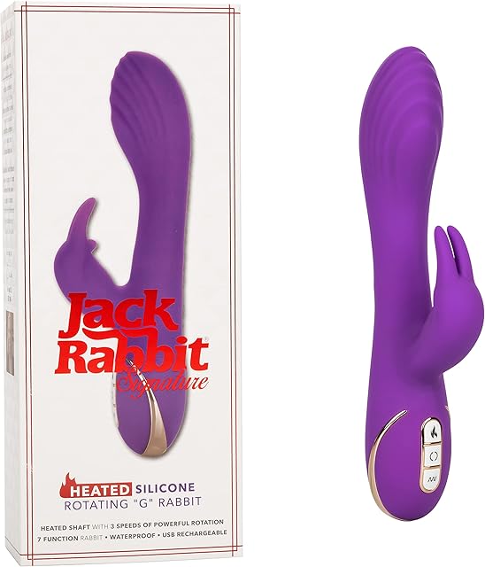 Jack Rabbit Signature Heated Silicone Rotating "G" Rabbit