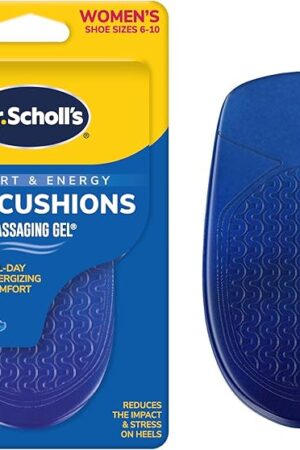 Dr Scholl's Heel Cushions with Massaging Gel Advanced // All-Day Shock Absorption and Cushioning to Relieve Heel Discomfort