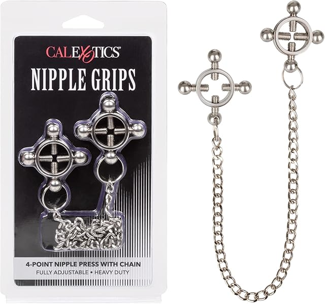 CalExotics Nipple Grips 4-Point Nipple Press with Chain