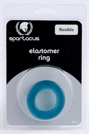 Elastomer Relaxed Fit Cock Ring - Blue