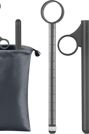 [2Pack+Storage Bag] Lube Applicator Syringe with 10ml Precise Scales, 65" Anal Lube Shooter with Air-Proof Silicone Cap Reusable Lubricant Tube Applicator for Women, Men & Couples, Black