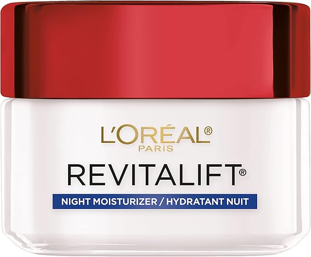L'Oreal Paris Revitalift Anti-Wrinkle and Firming Face Night Cream, Pro Retinol 17 oz