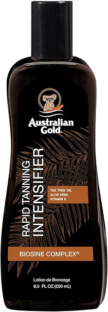 Australian Gold Rapid Tanning Intensifier Lotion, 85 Fl Oz | With Tea Tree Oil and Aloe Vera | Vitamin E
