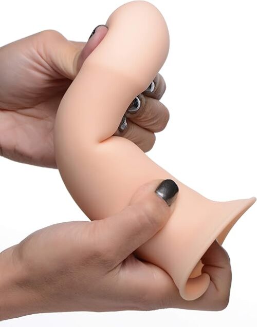Squeeze-It Squeezable Thick Phallic Dildo- Flesh