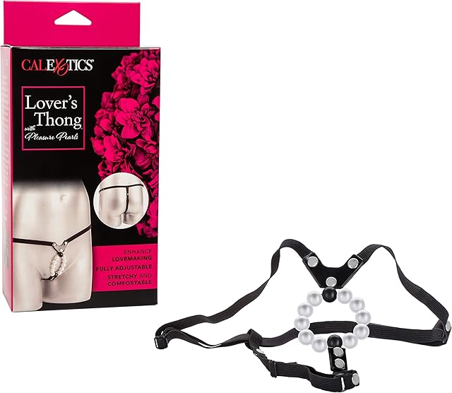 CalExotics Lover's Thong with Pleasure Pearls