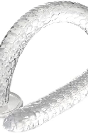 2834 inch Super Long Realistic Dragon Scales Dildo with Suction Cup, Crystal Flexible G spot Dildos for Women Men