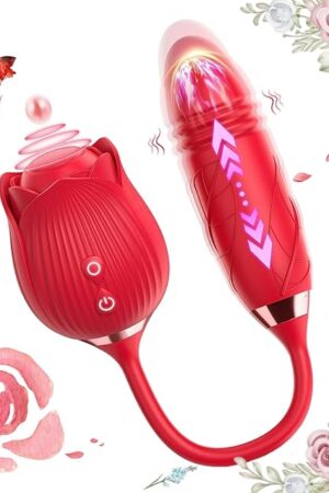 2025 New Upgraded Viboators 10 Intense Suction Patterns Rose Adult Tool Toy Clitioral Sucker Powerful Vibrateirs for Women Today Adult Viboators Mini Rose Toy Suction Couple Games (red)