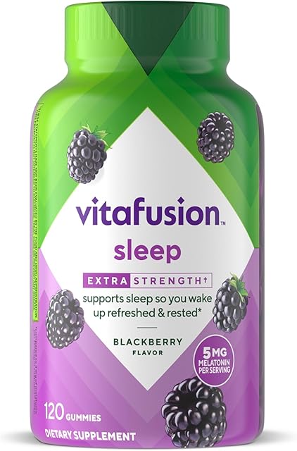 Vitafusion Extra Strength Melatonin Gummy Vitamins, 5mg, 120 ct Gummies