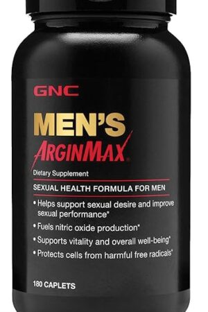 GNC Mens Arginmax Sexual Health Supplement for Men, 180 Count, Supports Blood Flow and Vitality