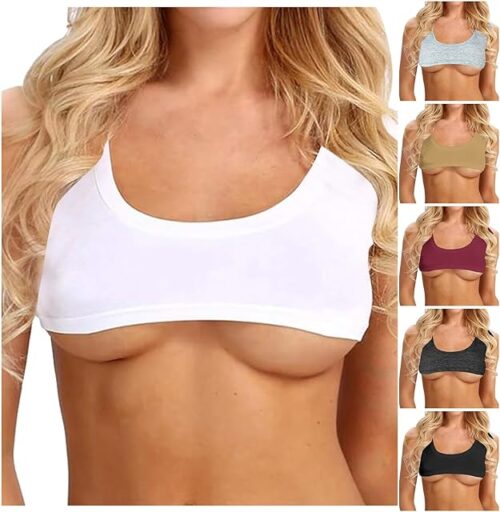 Womens Sexy Stripper Top Cleavage Cover Up Mini Crop Tank Top Tiny Slutty Tops Bikini For Women