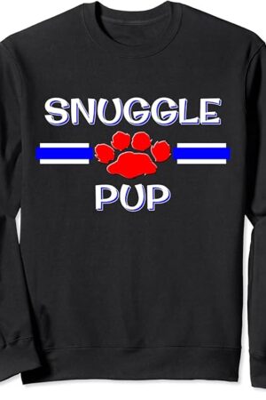Human Snuggle Pup Play Gear, Gay BDSM Puppy PetPlay Fetish Sweatshirt