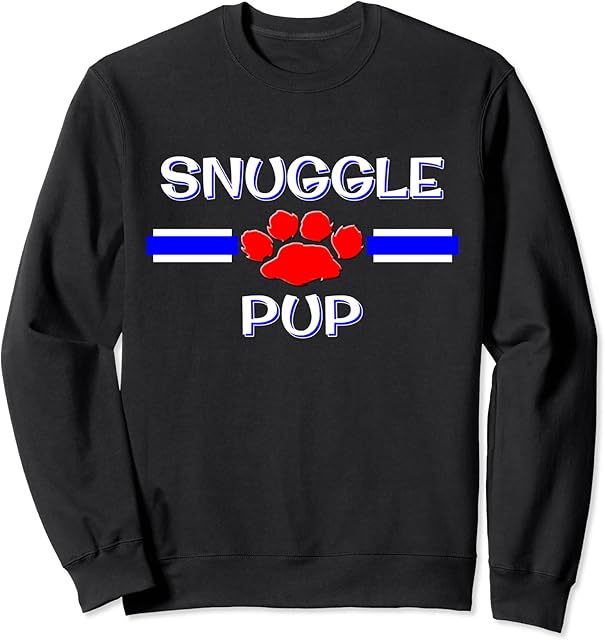 Human Snuggle Pup Play Gear, Gay BDSM Puppy PetPlay Fetish Sweatshirt
