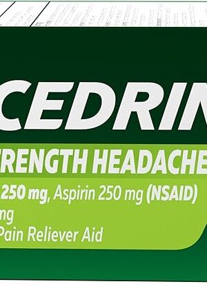 Excedrin Extra Strength Pain Relief Caplets for Headache Relief, Acetaminophen 250mg, Aspirin 250mg, Caffeine 65mg, Pain Reliever, 200 Count