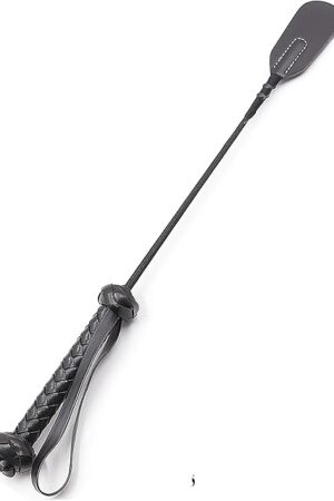 Adult BDSM Crop Black 18" Sex Whip for Spanking Paddle Sex BDSM Whip