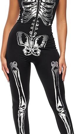 womens Flashy on the Inside Sexy Skeleton Costume