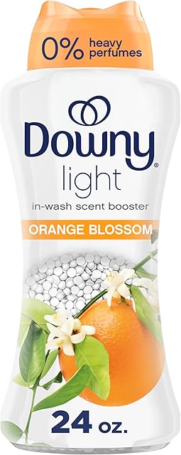 Downy Light Laundry Scent Booster Beads for Washer, Orange Blossom Scent, 24 oz, No Heavy Perfumes, Downy Scent Booster Beads, Laundry Scent Boosters