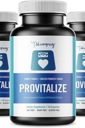 BB Company Provitalize | Womens Probiotic, Menopause | Joint Support, Sexy Midsection Curves, Digestive Health, Menopause Bloat | Turmeric Curcumin Moringa | Packaging Vary | 3 Pack