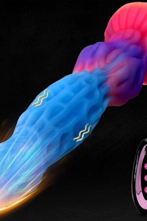 11? Thrusting Dildo Sex Toys Fantasy Dog Dildo, Huge Monster Dildos G-spot Vibrator with Thrusting, Vibrating, Silicone Thick Knot Dildos with Strong Suction Cup, Anal Toys for Men Women Couple Game